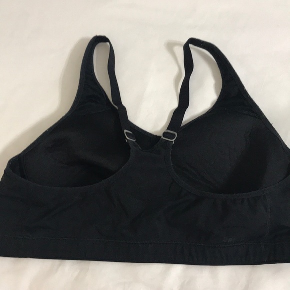 Nike Dri-FIT Sz L Exercise Bra RACERBACK BLACK - Picture 3 of 5